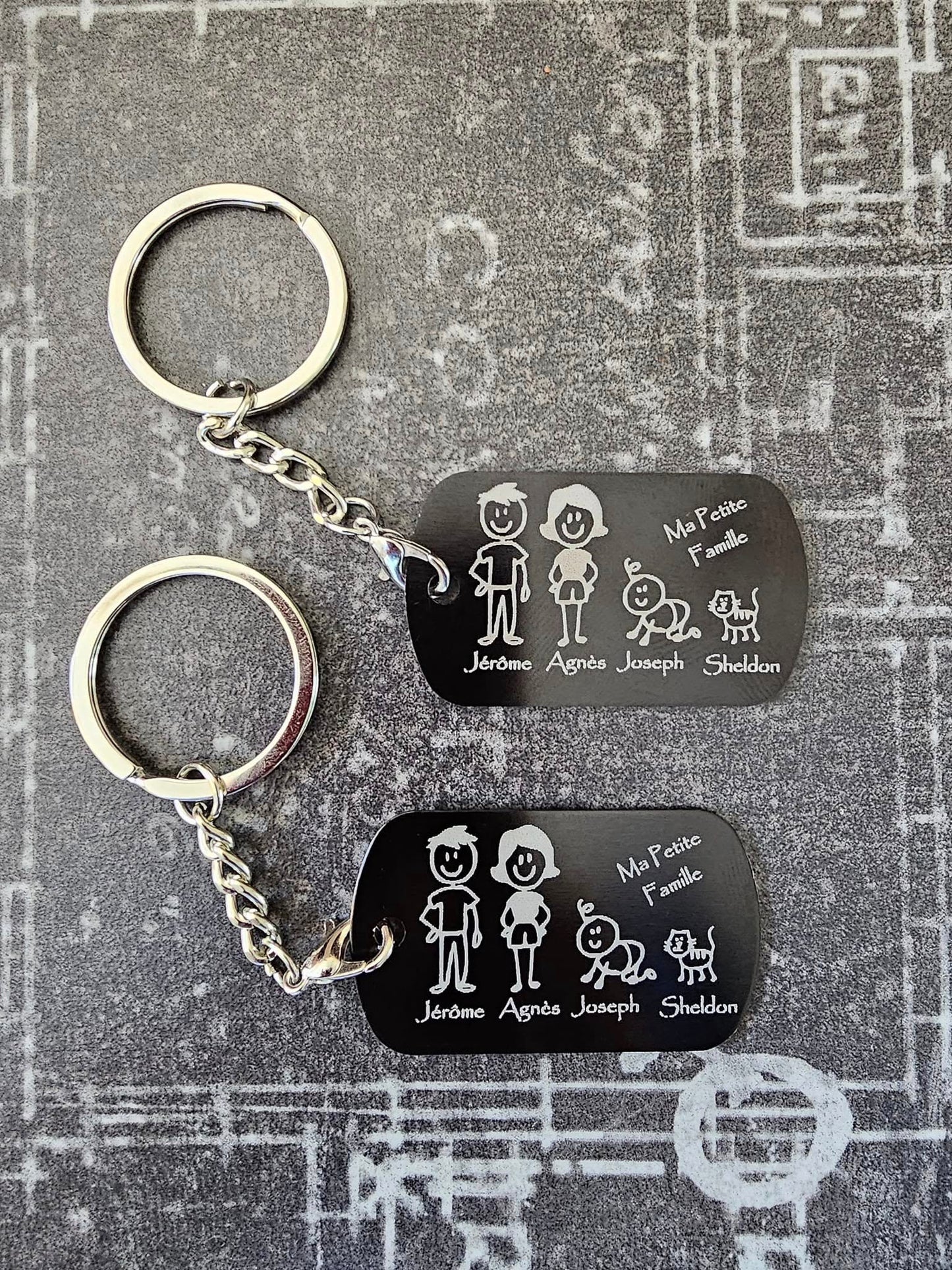 Porte Clé Personnalisable Métal Recto Verso