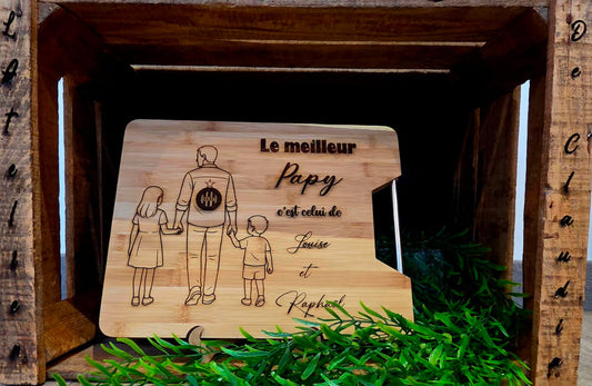 Planche à découper en bambou personnalisable