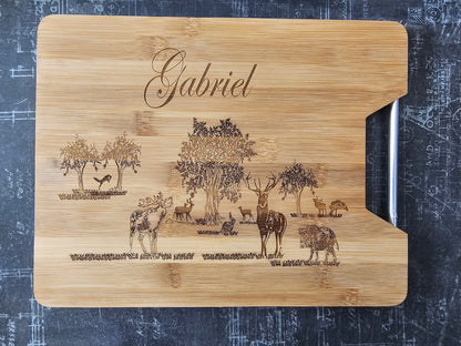 Planche à découper en bambou personnalisable