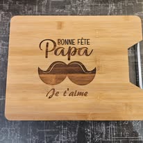 Planche à découper en bambou personnalisable