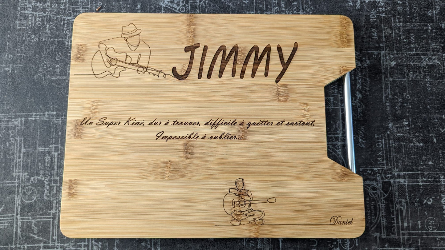 Planche à découper en bambou personnalisable
