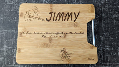 Planche à découper en bambou personnalisable