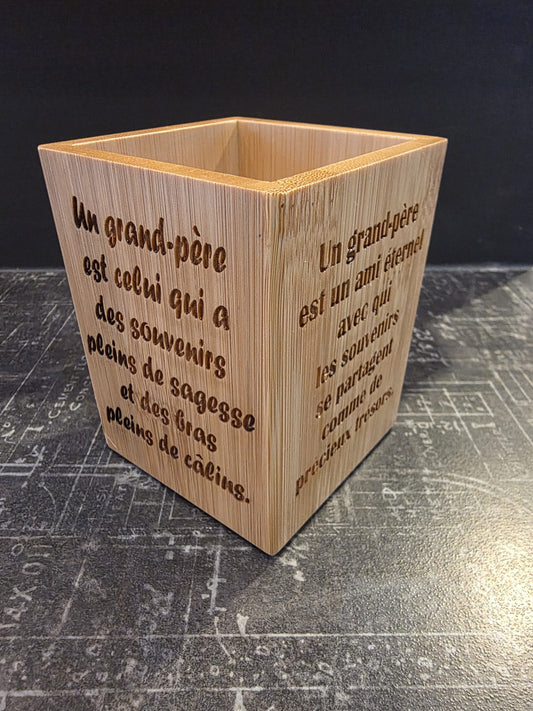 Pot à Crayon Bambou