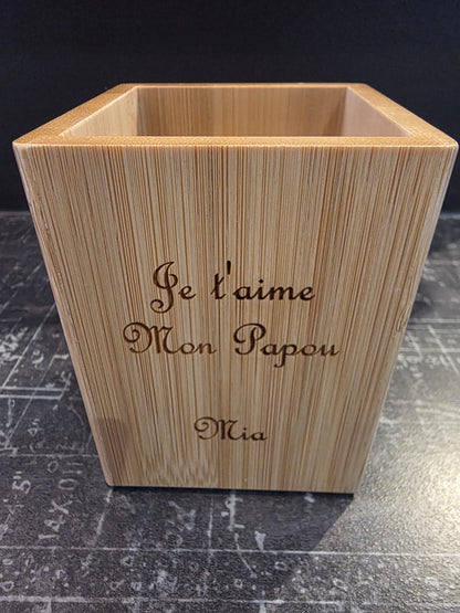 Pot à Crayon Bambou