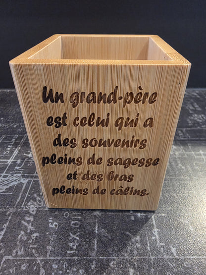 Pot à Crayon Bambou