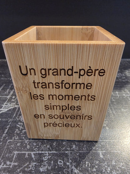 Pot à Crayon Bambou