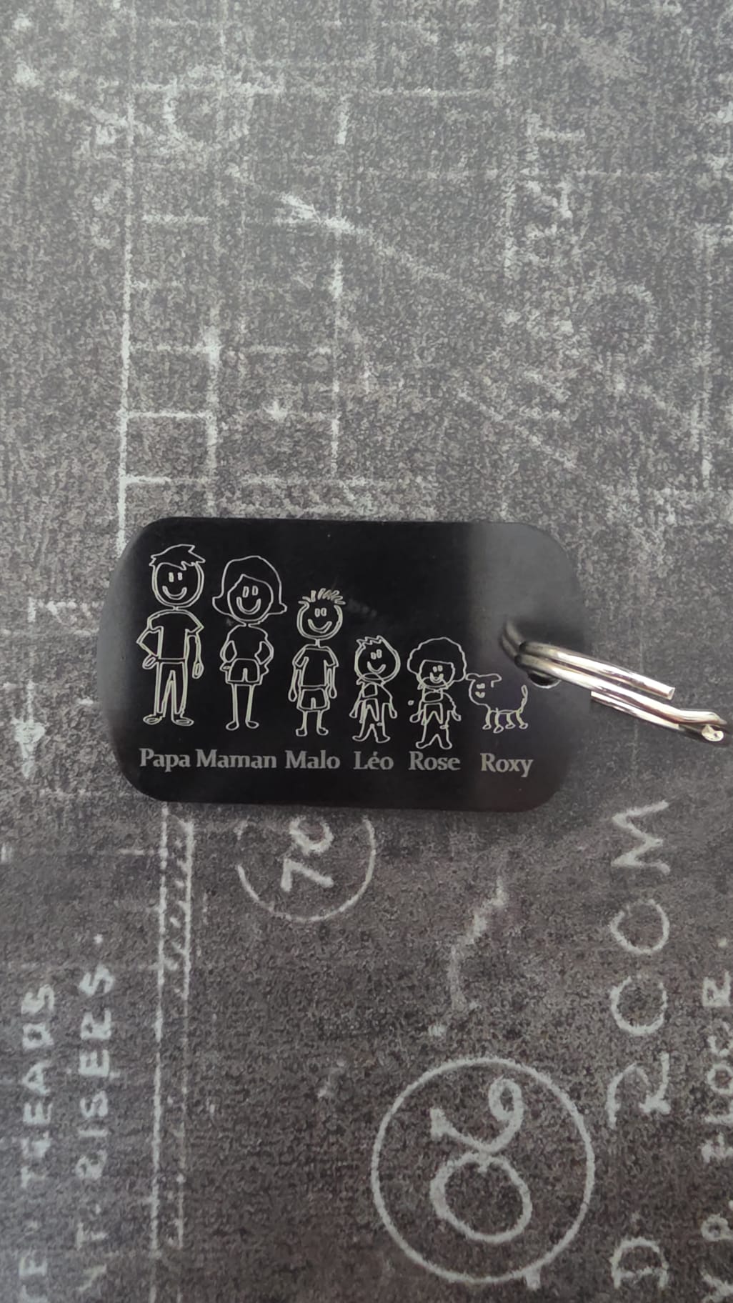 Porte Clé Personnalisable Métal Recto Verso