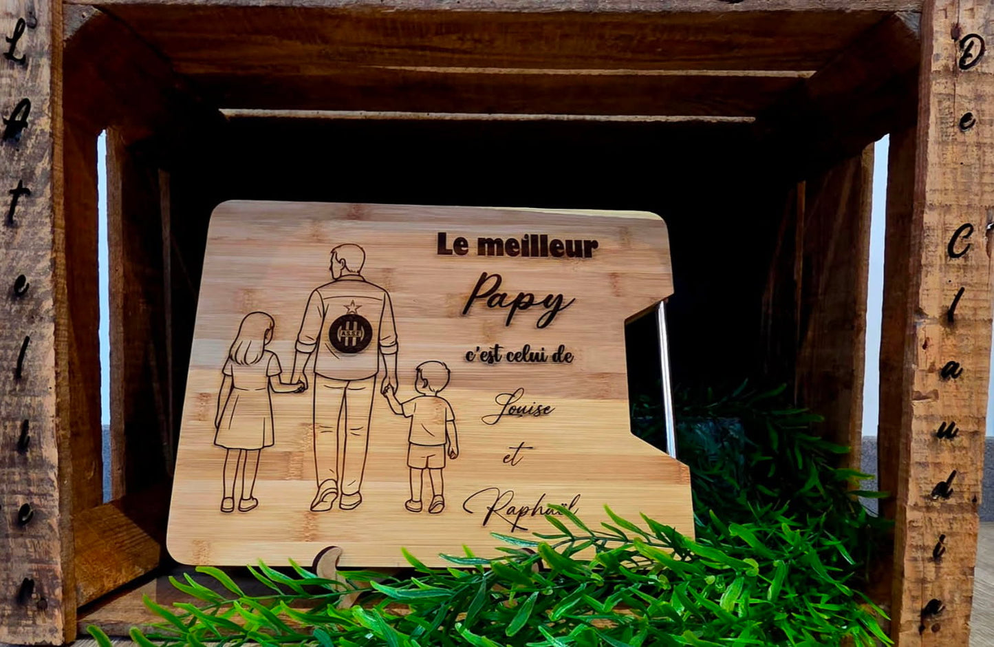 Planche à découper en bambou personnalisable